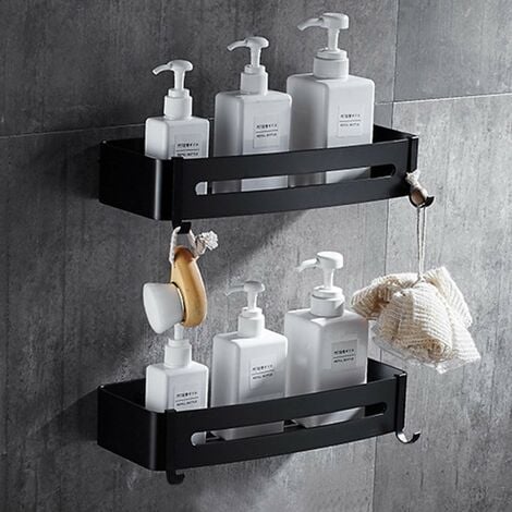 Acquista Mensola da bagno in ferro per doccia, supporto per shampoo,  montaggio a parete, con ventosa, senza foratura, portaoggetti da cucina,  accessori per il bagno