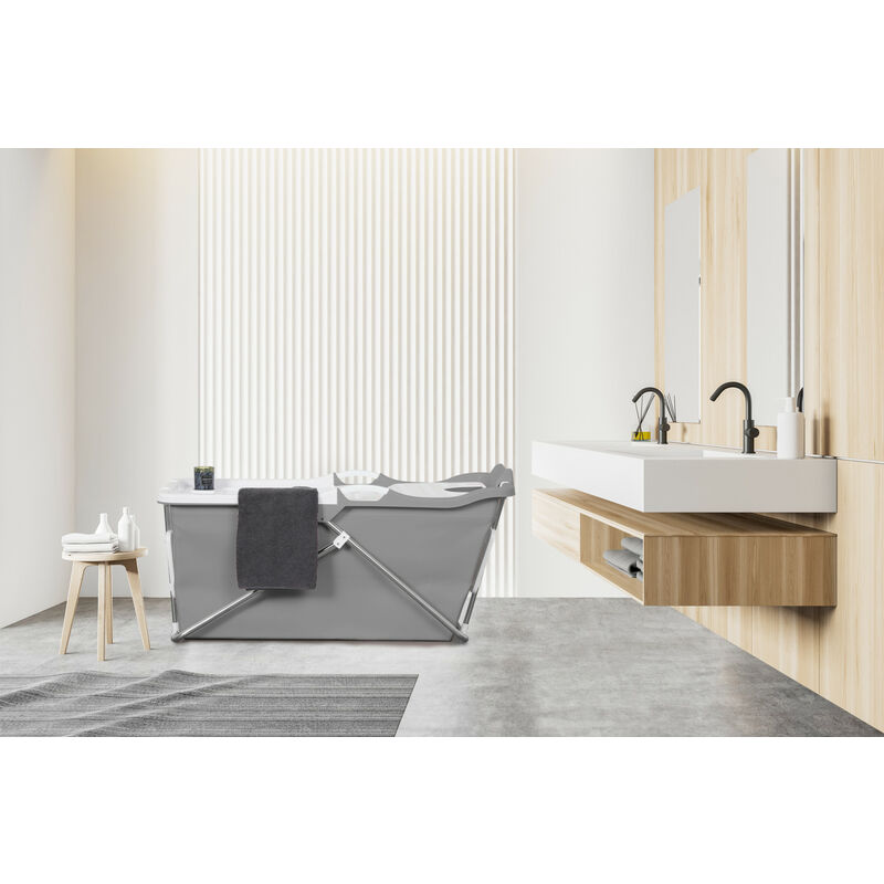 

Bañera adulto portatil, Bañera plegable Plastico, Bañera ligera fácil de transportar 50 x 12 cm , 250 L - Lifa Bathing