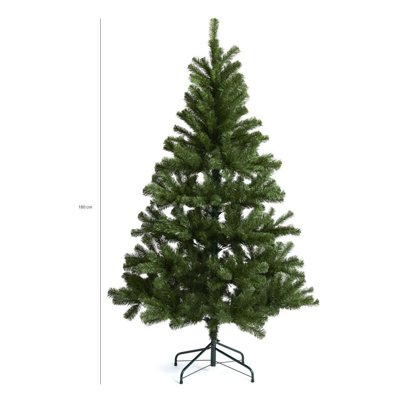 

Árbol de Navidad Artificial, Árbol navidad Decoración, Árbol de Pino Navideña verde, Decoración Navideña Soporte de Metal 180 x 100 cm. - Lifa Living