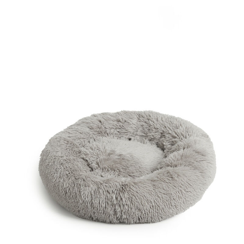 

LIFA LIVING Cama para gatos, Cama redondo para perros , Cama redonda esponjoso con gránulos, Color gris claro, Tamaño L Ø 70cm.