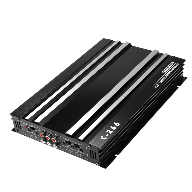 Ampli Voiture 4 Canaux 5800W Haute Puissance 12V Amplificateur Ultra-Fin 4 Voies Classe a/b - Lifcausal