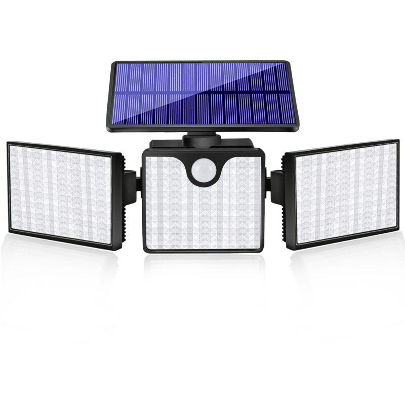 Applique murale à capteur alimentée par énergie solaire, éclairage extérieur étanche, éclairage de jardin pour la maison - Lifcausal