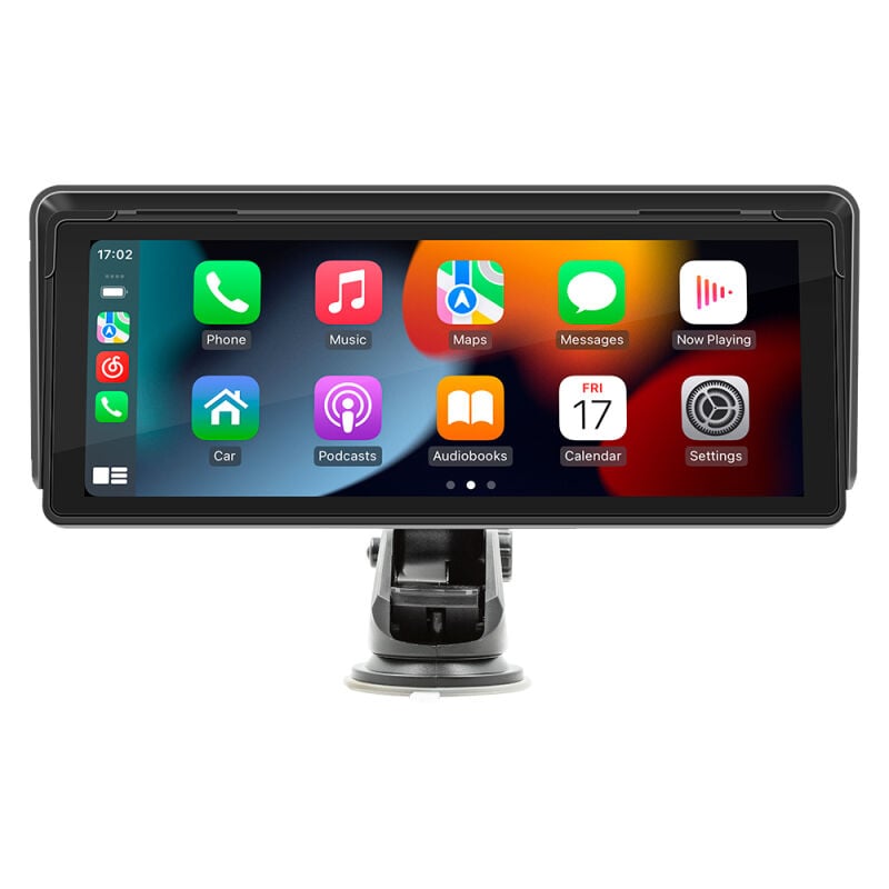 Lifcausal - Autoradio 9.3 Pouces Écran Tactile Lecteur MP5 Bluetooth Intégré CarPlay/Android Auto Émetteur FM/Sortie AUX/Miroir Smartphone/Caméra de
