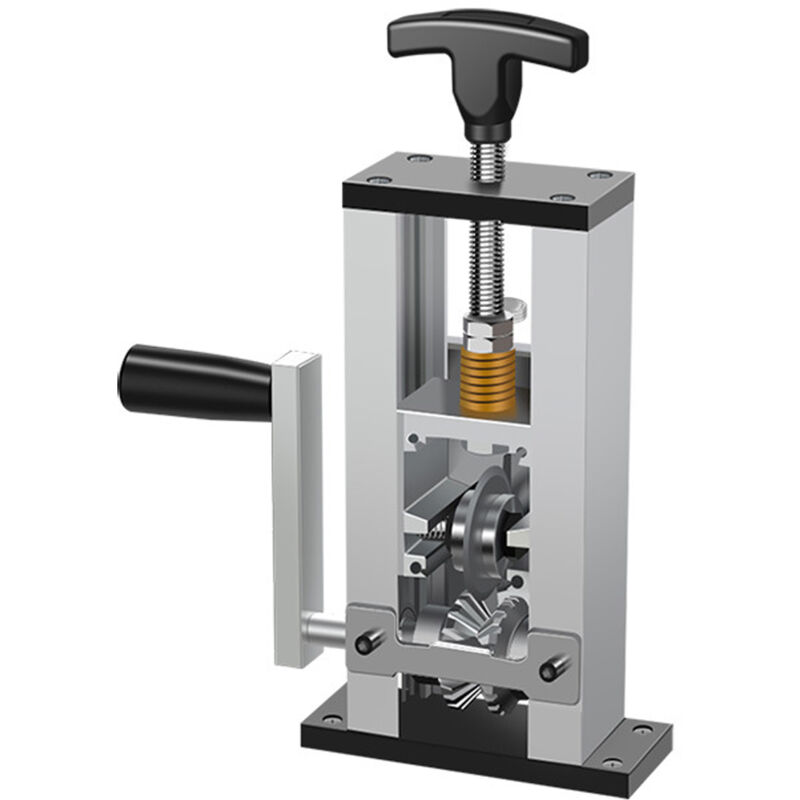 Lifcausal - Dénudeur de fils domestique portable Outil de dénudage de fils manuel Machine à éplucher les câbles de 1 à 25 mm avec support à manivelle