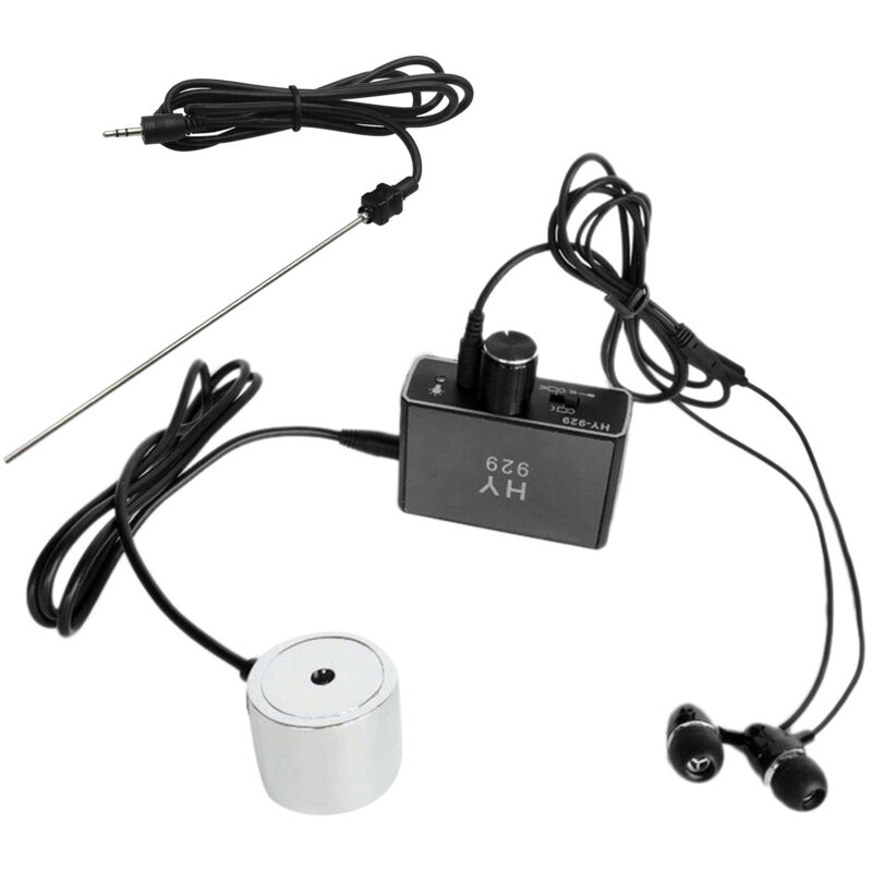 Détecteur de fuite de conduite d'eau, écouteurs, kit d'accessoires de localisation de conduite d'eau haute sensibilité - Lifcausal