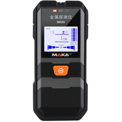 LIFCAUSAL Détecteur de Métaux Infrarouge MAKA MK09 avec Écran LCD Rétroéclairé Localisateur Haute Précision pour Fils d'Acier, Tubes en Cuivre et Scanner Murale avec Traçage de Profondeur