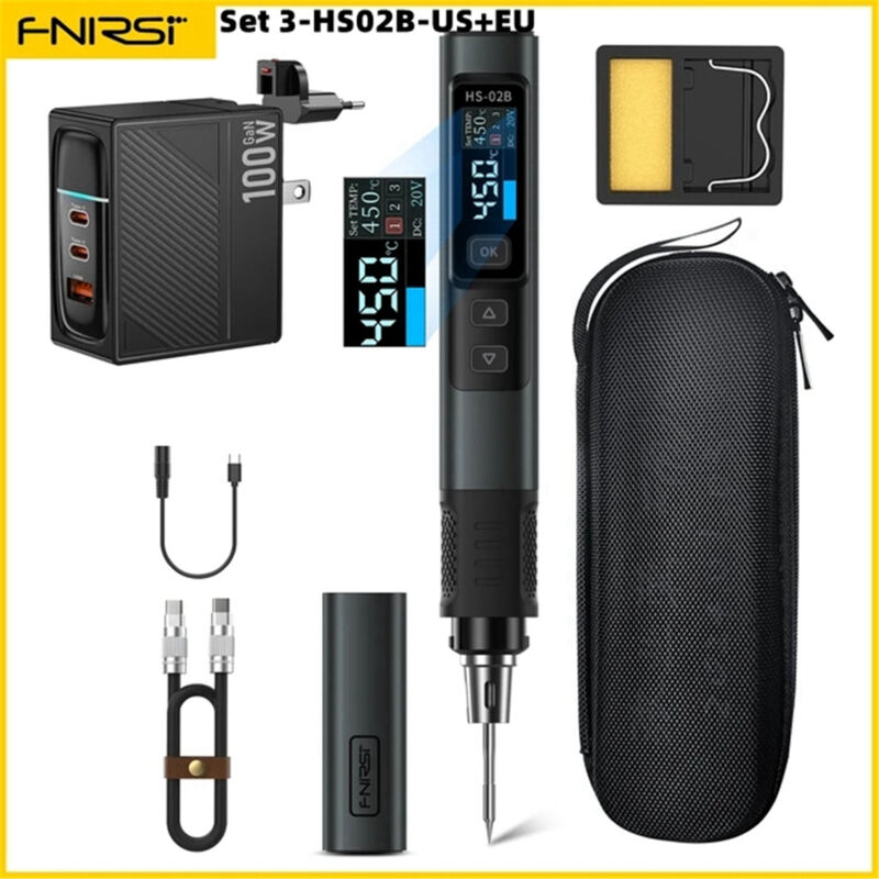 Lifcausal - Fer à souder intelligent fnirsi HS-02 100 w station de soudage thermostatique portable stylo à souder entretien à domicile soudage