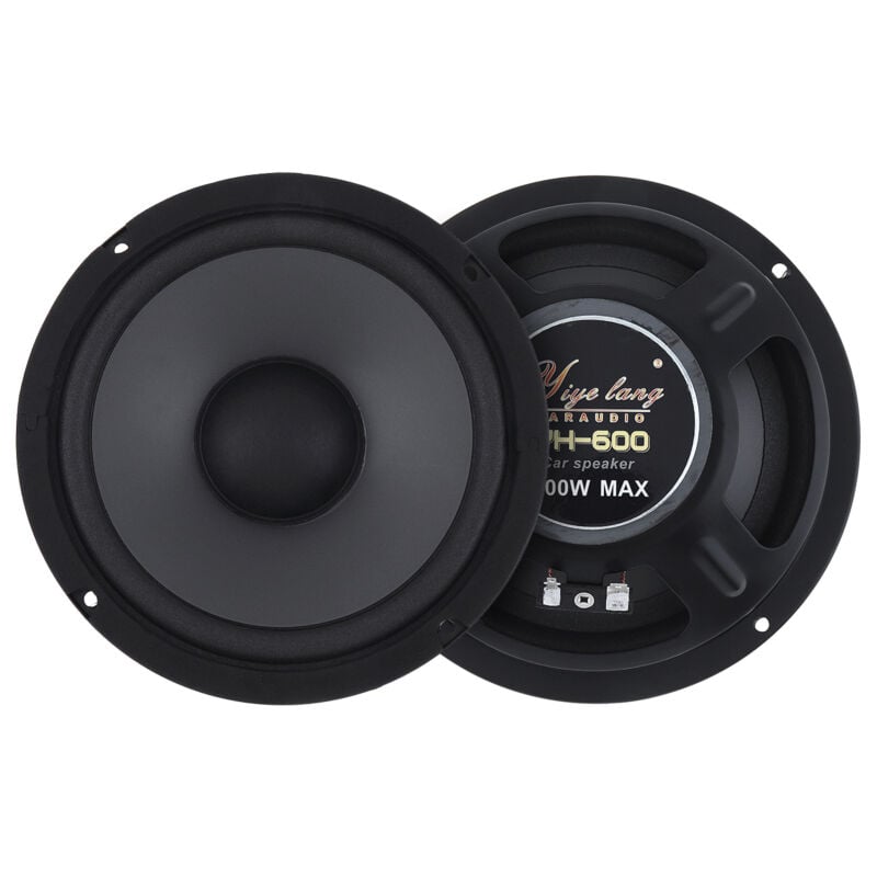 Haut-parleurs voiture 6.5' coaxiaux 600W avec subwoofer 2 voies Système audio auto haute fidélité (Paire) Qualité sonore parfaite - Lifcausal