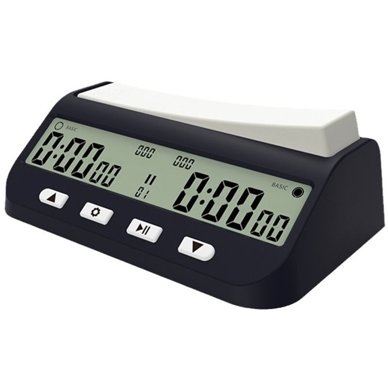 Lifcausal - Horloge d'échecs professionnelle multifonctionnelle, montre numérique, compte à rebours précis, chronomètre de jeu de société