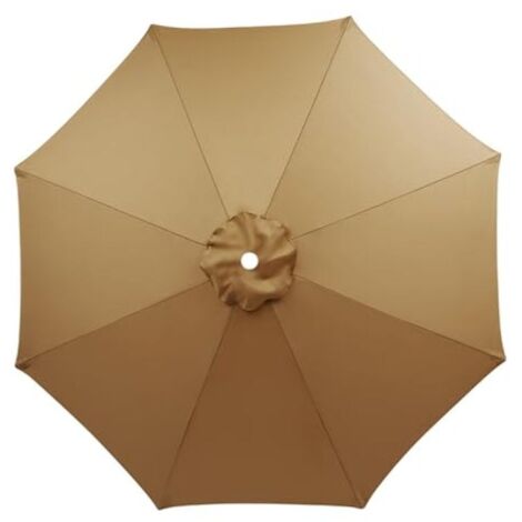 BENOBBY KIDS LIFCAUSAL Housse de Remplacement pour Parapluie de Terrasse 7.5/9/10 pieds Toile Imperméable Anti-UV pour Ombrelle Extérieure 6/8 branches (Marché & Jardin)