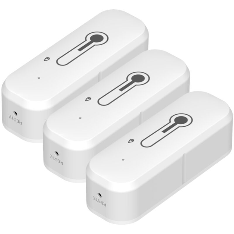 Lifcausal - Lot de 3 capteurs de température et d'humidité WiFi Tuya app Contrôle intelligent Appareil de partage de rappel de téléphone portable app