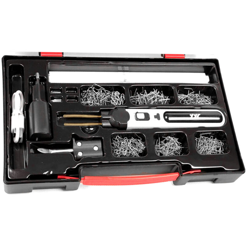 Lifcausal - Machine de soudage portable pour plastiques, kit de réparation de fissures de panneaux, agrafeuse à chaud, découpe thermique, ensemble