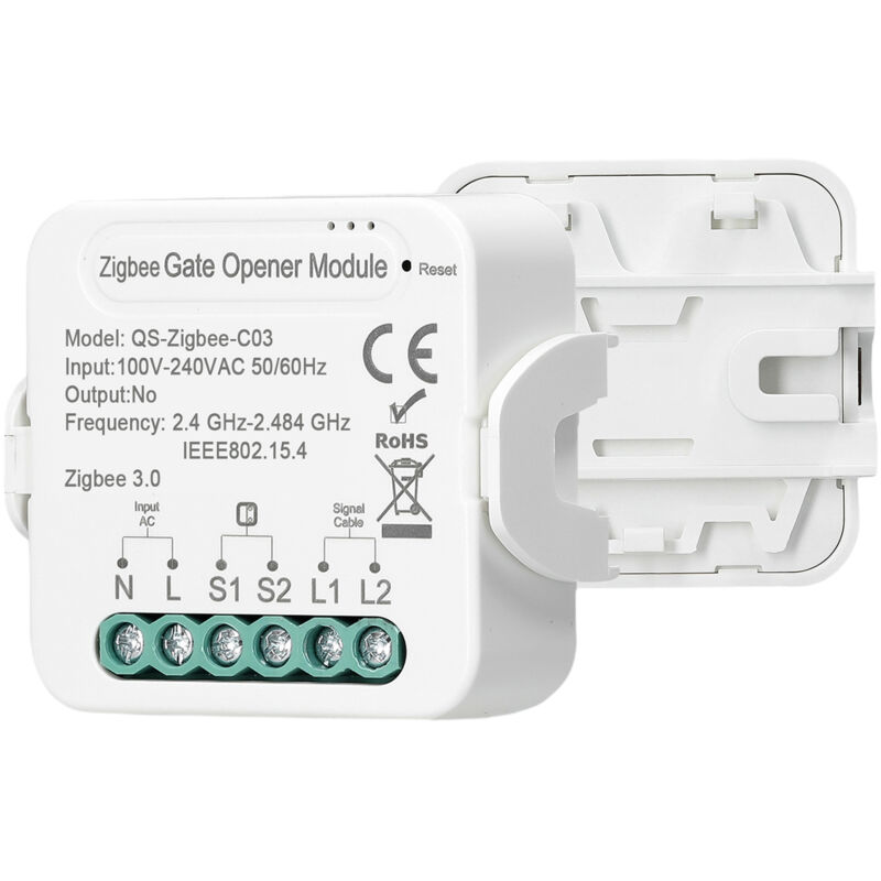 Ouvre-porte de garage intelligent Tuya ZigBee, contrôleur d'ouverture de porte de garage, contrôle à distance par application mobile, compatible avec