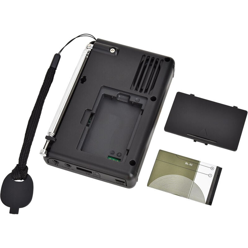 Lifcausal - Radio portable HRD-603 am/fm/sw/bt/tf Radio de poche usb MP3 Enregistreur numérique Prise en charge de la carte tf Bluetooth