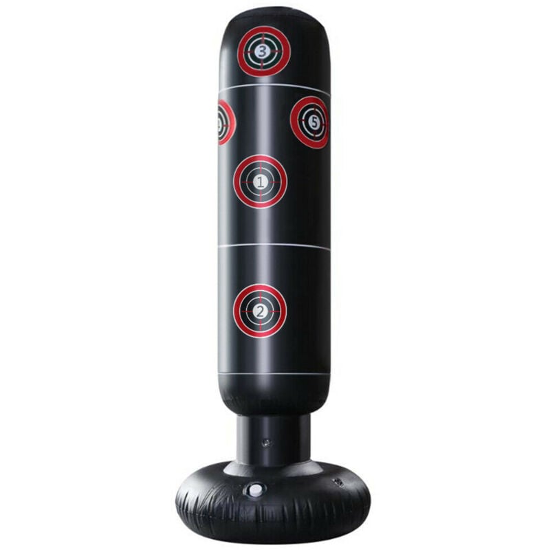 Lifcausal - Sac de frappe gonflable autoportant pour boxe, poteau de boxe, colonne de boxe, entraînement de fitness pour adultes et enfants