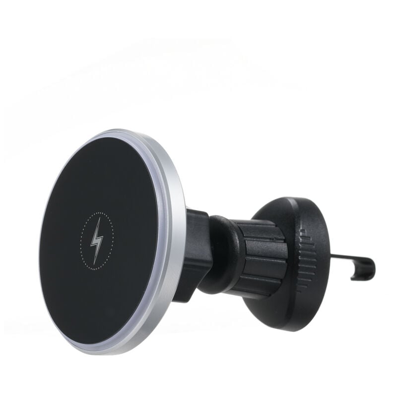 LIFCAUSAL Support Magnétique Auto Sans Fil 15W Charge Rapide Universelle pour Grille d'Aération iPhone/Samsung/Android
