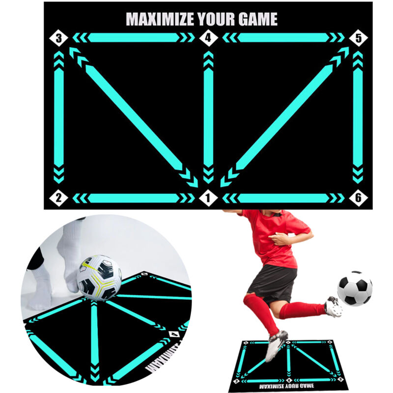 Tapis d'entraînement de football antidérapant pour enfants et adultes - Tapis d'entraînement de football antidérapant pour améliorer les compétences