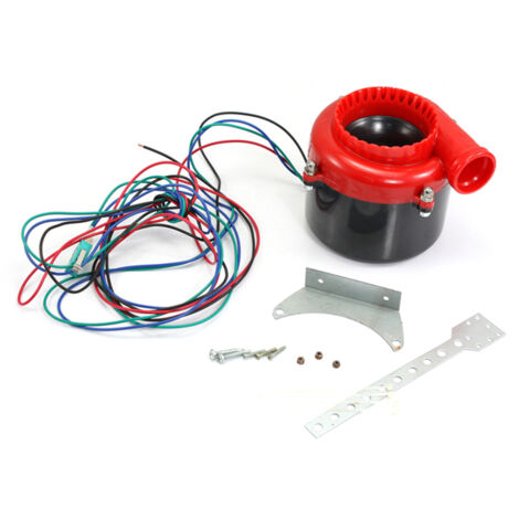 LIFCAUSAL Universelles elektronisches Entlüftungsventil aus Druckguss für Autos, Turbo, Analog-Sound, BOV, elektronisches Entlüftungsventil, Rot