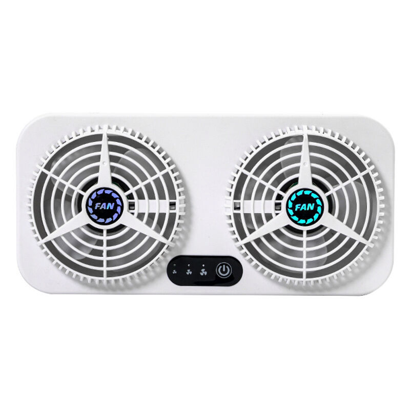 Ventilateur usb Silencieux 3 Vitesses Rafraîchisseur d'Air pour Voiture/Bureau/Maison, Ventilation Circulaire avec Clips de Fixation Auto - Lifcausal