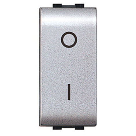 LIFE 4009 TEC INTERRUTTORE BIPOLARE ARGENTO SATIN- 12,0 pz