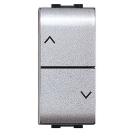LIFE 4022 TEC DOPPIO PULSANTE P/TAPPAR ARGENTO- 1,0 pz