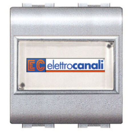 LIFE 4025 TEC PULSANTE C/PORTANOME ARGENTO SAT- 6,0 pz