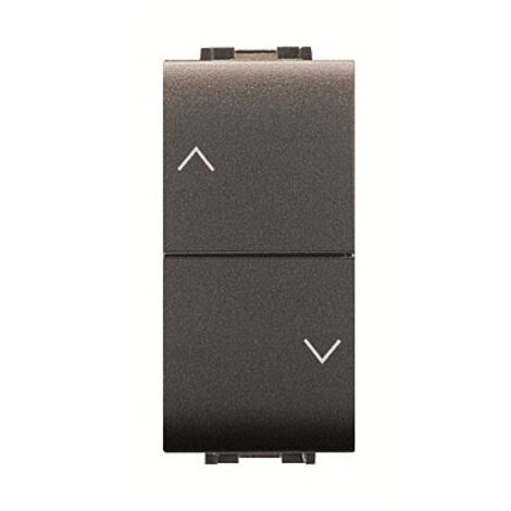 LIFE ART.4022 DOPPIO PULSANTE X TAPPAR. NERO ELETTROCANALI PZ 1,0