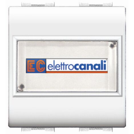 Life Art.4025Wh Pulsante Con Portanome Bianco - 6 Pz