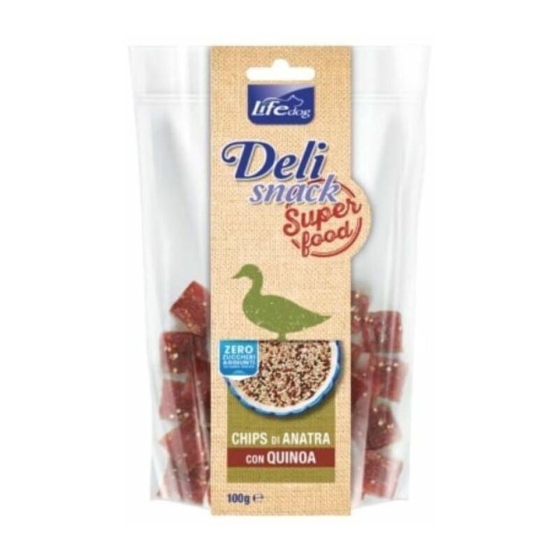 Life - Dog Delisnack 100gr Chips di Anatra con Quinoa