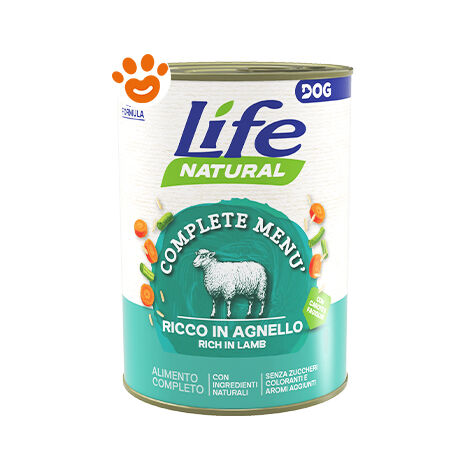 Life Dog Nutrition Plus Agnello  - Life Dog Nutrition Plus Agnello - Lattina Da 400 Gr