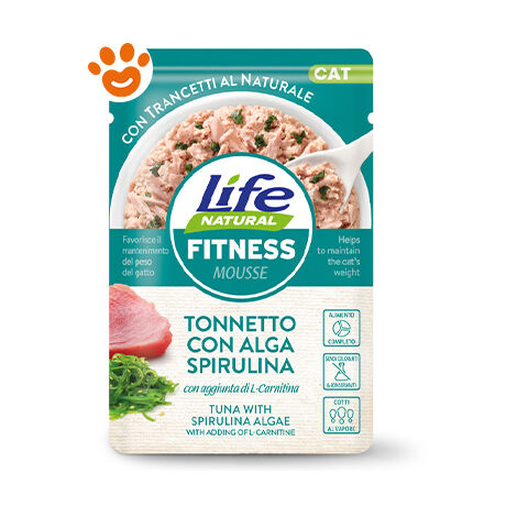Life Natural Cat Fitness Tonnetto con Alga Spirulina - Life Natural Cat Fitness Tonnetto con Alga Spirulina - Bustina Da 70 Gr