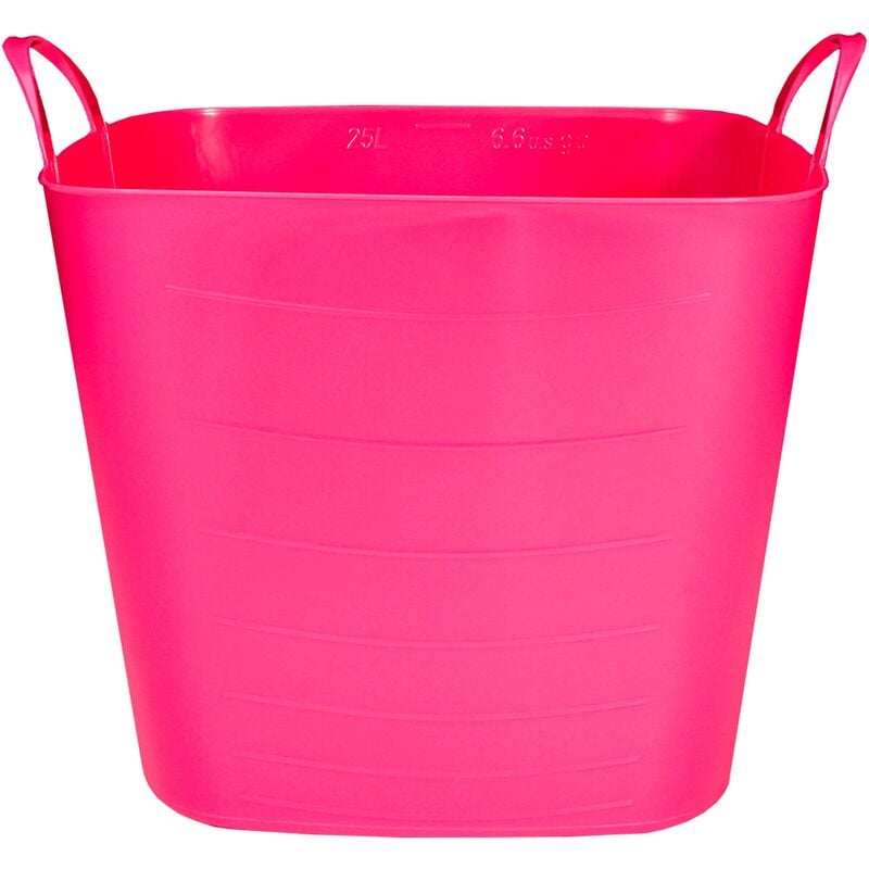 Panier d'histoire de vie moyen 25l rose