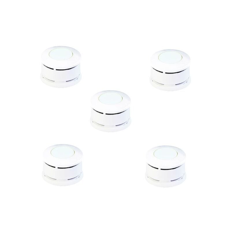 Lifebox - 5 détecteurs de fumée certifiés nf autonomie 5 ans