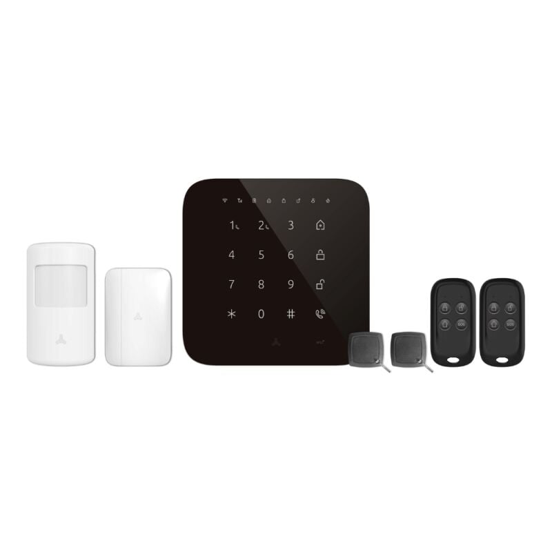 Lifebox - Alarme maison wifi et gsm 4G sans fil connectée Casa Noire - kit 1