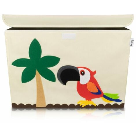 Lifeney aufbewahrungsbox + deckel braun spielzeugkiste kinderzimmer faltbox  • Preis »