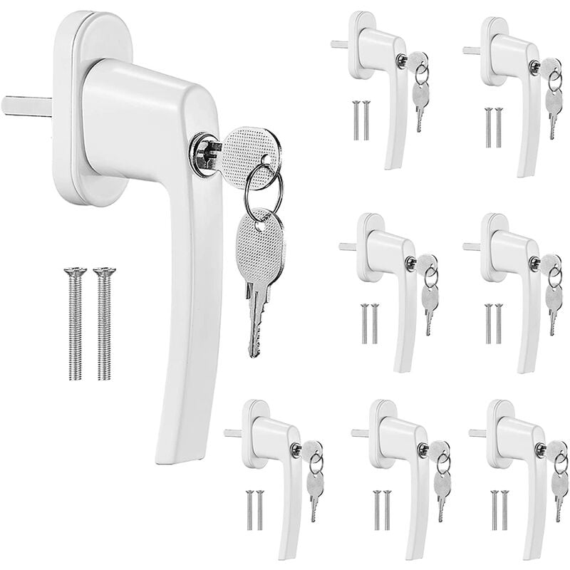 LIFERUN Lot de 8 poignées de fenêtre - lot de 8 boutons de fenêtre, poignées de porte, boutons de portes