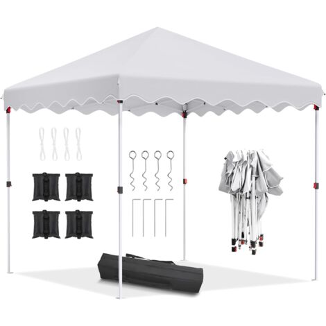 LIFERUN Pavillon 3x3 Faltpavillon, Wasserdicht Partyzelt 420D Oxford, UV-Schutz 50+ Gartenpavillon, Gartenzelt inkl. Sandsack Geschliffene Nägel Aufbewahrungstasche, Pavillons für Garten Party Hochzei