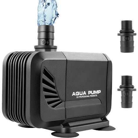 15W 600L / H Pompe à eau submersible avec buse Mini pompe de fontaine avec  cordon d