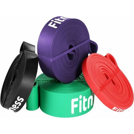 LIFERUN Resistance Bands, Widerstandsbänder Set 4 Verschiedene Ebenenmit, Fitnessbänder für Kraftraining, Training, Widerstandstraining, Yoga für Männer und Frauen