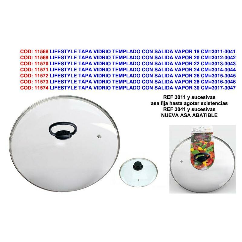 

lifestyle tapa vidrio templado con salida vapor 30 cm 3017-3047 - Mibricotienda