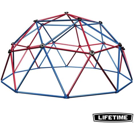 Lifetime – Dôme d'escalade pour enfants 152 cm – Acier galvanisé résistant aux intempéries – Prises en polyéthylène haute densité – Charge max 270 kg
