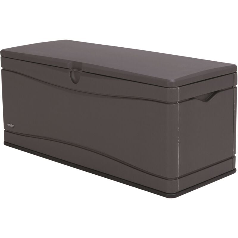 Lifetime HeavyDuty Outdoor Storage Deck Box (130 Gallon), Grey Gray