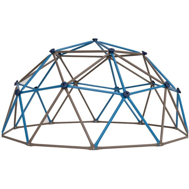 Stahl Klettergerüst Geodome Klettergerüst Garten Braun/blau Ø 274x137 Cm - Lifetime