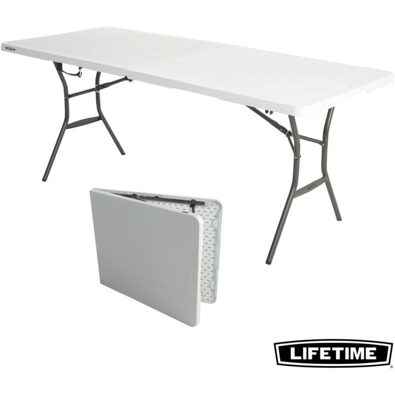 Table Rectangulaire Valise Pliante en deux (183 x 76 cm) - Lifetime