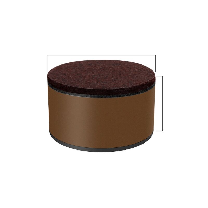 Shyne - Lift Furniture Risers Carbon Steel, Self-Adhesive Heavy Duty Furniture Raisers (Round Brown 3cm)