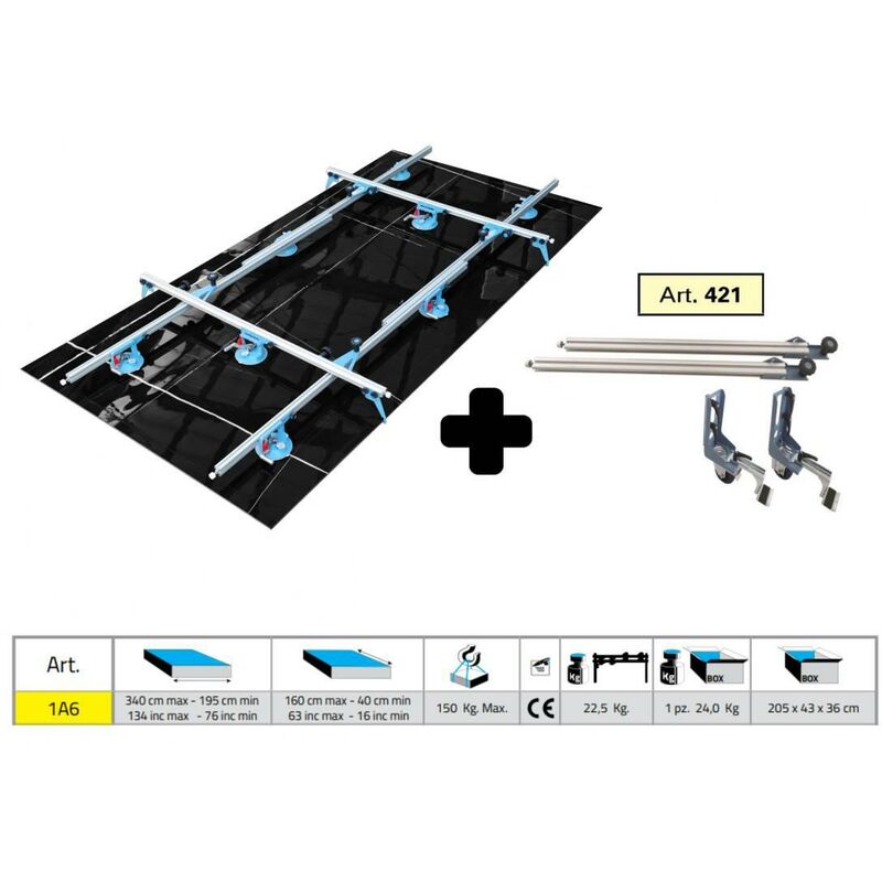 Lifter complete 1A6 SIGMA Kera-Lift 340X160 CM + kit trolley 421