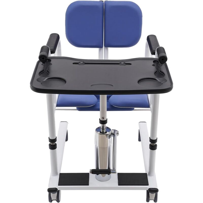 Gojoy - Lifter hydraulique de patient, Chaise de transfert, élévateur hydraulique pour personnes âgées, avec siège divisé à 180°, hauteur de levage