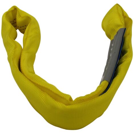 Lifting Round Sling 3 Ton 1M EWL (2M Circ Polyester Endless Strop 3000KG Yellow)