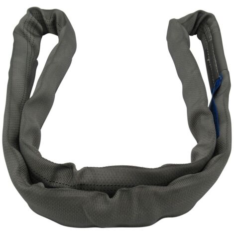 Lifting Round Sling 4 Ton 1M EWL (2M Circ Polyester Endless Strop 4000KG Grey)