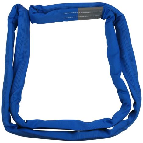 Lifting Round Sling 8 Ton 2.5M EWL (5M Circ Polyester Endless Strop 8000KG Blue)